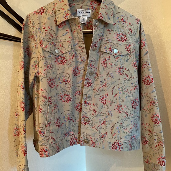 Pendleton Women’s Vintage Denim Jacket, Floral print size M - Picture 2 of 14